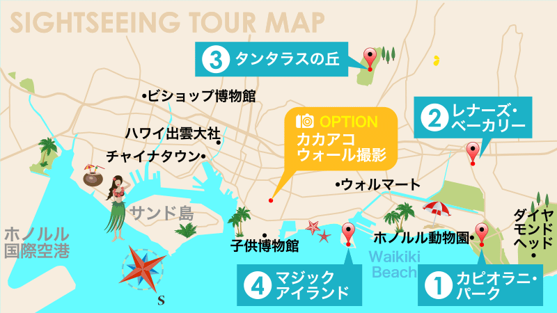 Sightseeing Tour Map